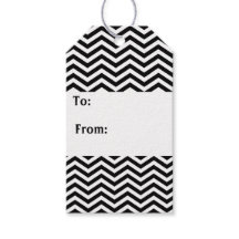 Sleek Chevron - Etiquetas de Presente