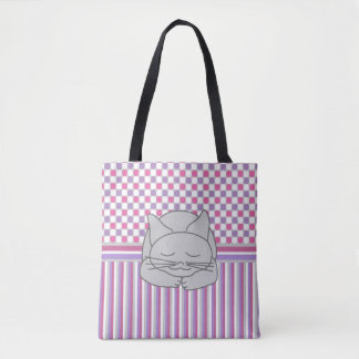 Sleeping Cinza Tote Bag