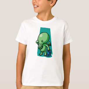 Sleepytime Cthulhu caçoa o t-shirt