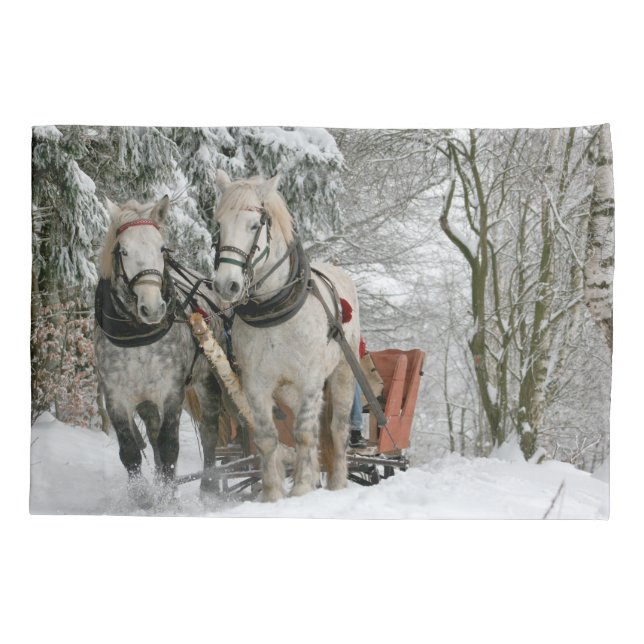 Sleigh Ride in the Snowy Forest (Verso)