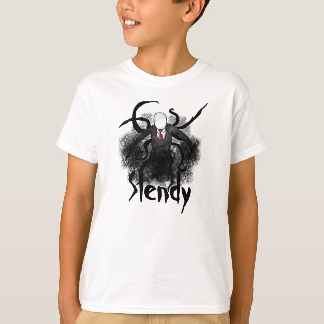 Slenderman caçoa o t-shirt (Frente)