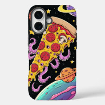 Slice de pizza cósmica: Adventure espacial Quirky
