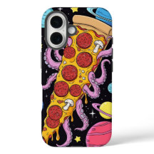 Slice de pizza cósmica: Adventure espacial Quirky
