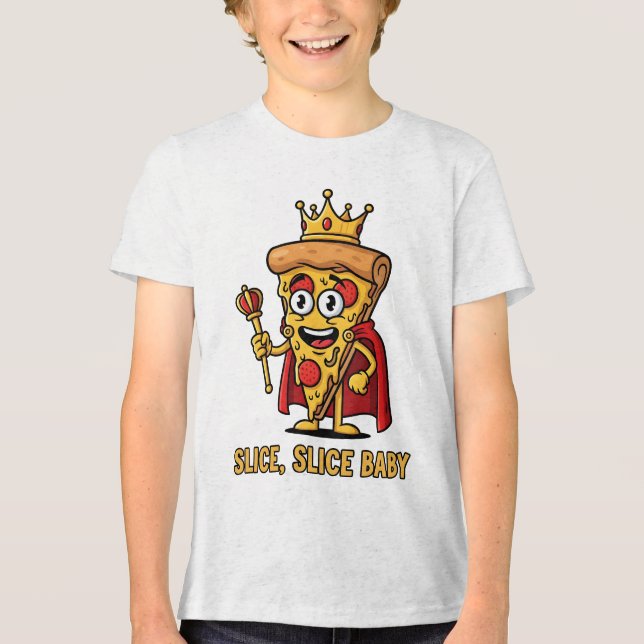 🔥 Slice Slice Pizza King T-Shirt (Frente)