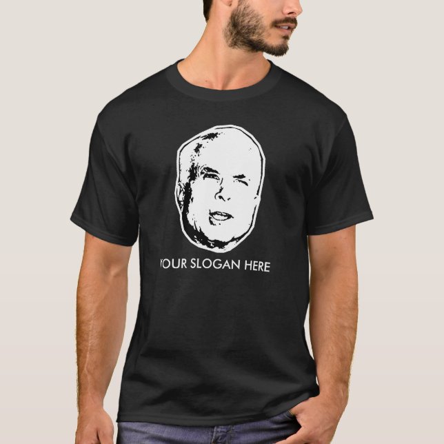 Slogan do t-shirt de John McCain/customizável (Frente)