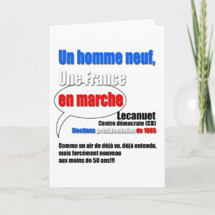 Slogan En Marche - Cartão de Saudação
