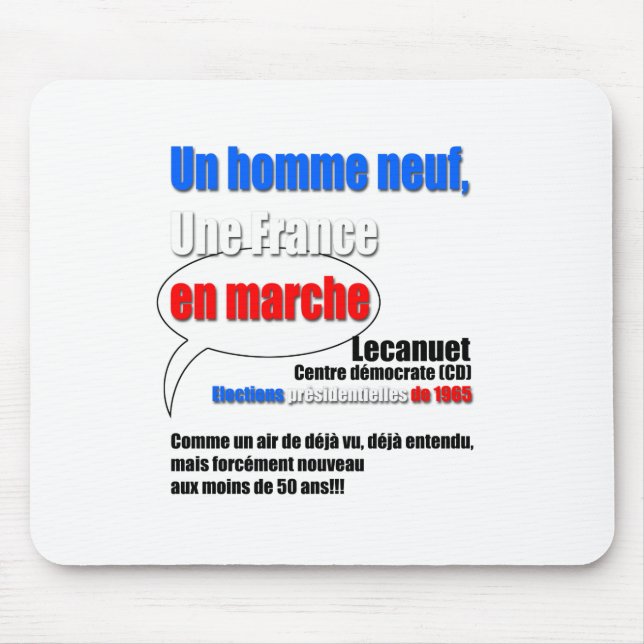 Slogan En Marche Mousepad (Frente)
