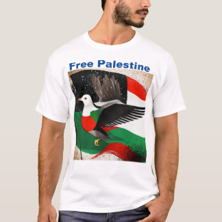 Slogan livre da Palestina - T-shirt