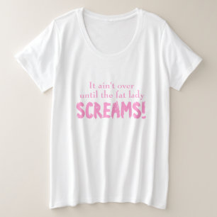 Slogan não acabou até a t-shirt da maternidade