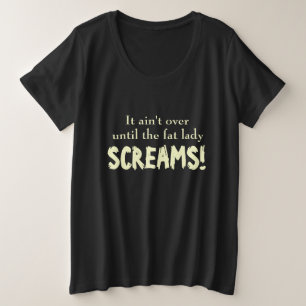 Slogan não acabou até a t-shirt da maternidade