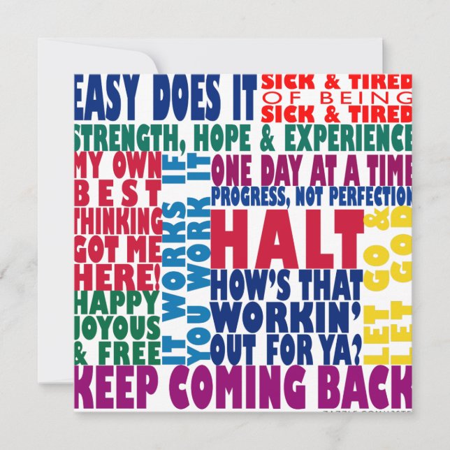 Slogans de 12 Etapas (Frente)