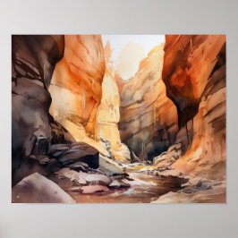 Slot Canyons Utah Landscape Art Impressão