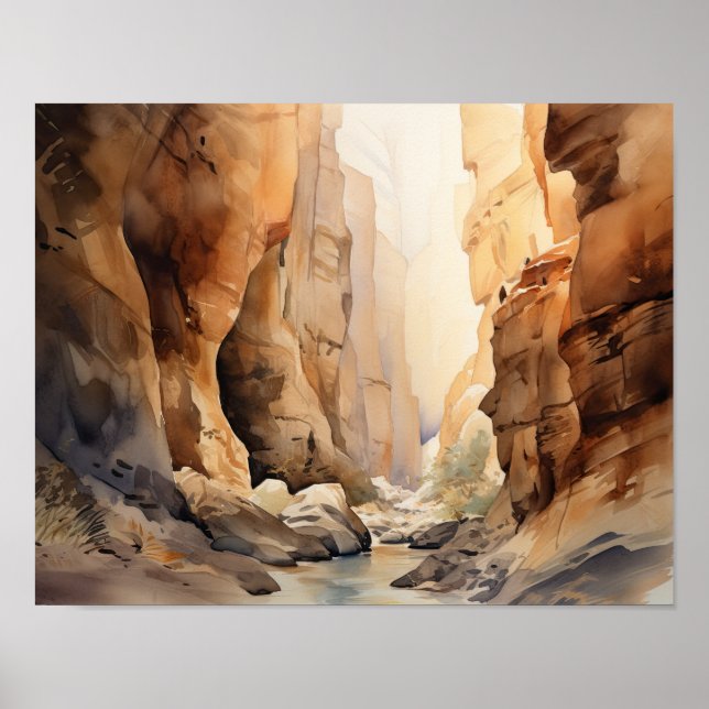 Slot Canyons Utah Landscape Art Impressão (Frente)