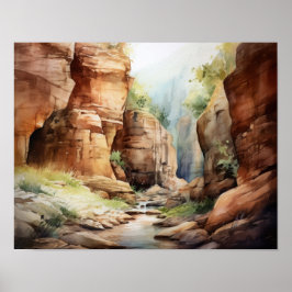 Slot Canyons Utah Landscape Art Impressão