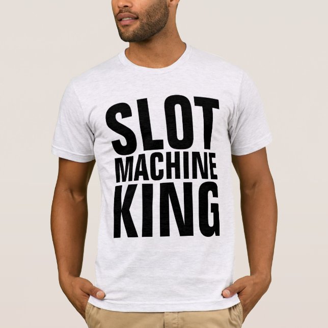 SLOT MACHINE KING, T-shirts de casino (Frente)