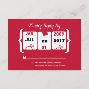 Slot machine que Wedding RSVP