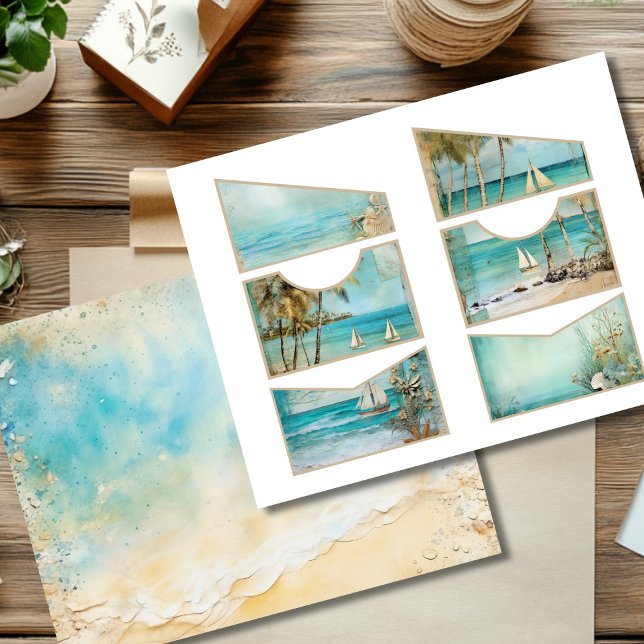 Slots de placa Ephemera para vintage Summer (Criador carregado)