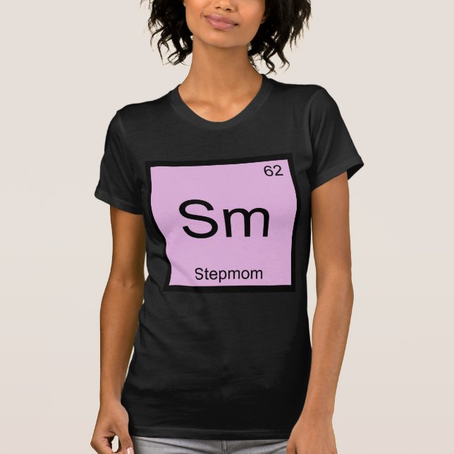 Sm - Camisa engraçada símbolo de elemento químico  (Frente)