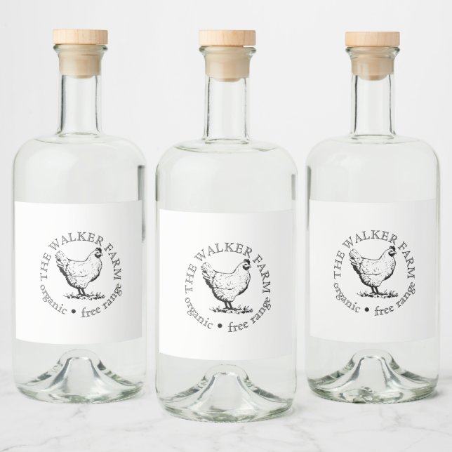 Small Farm Business Promotional Logo (Garrafas)