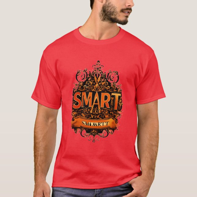 SMART: Design de T-Shirt Moderno com Letra (Frente)