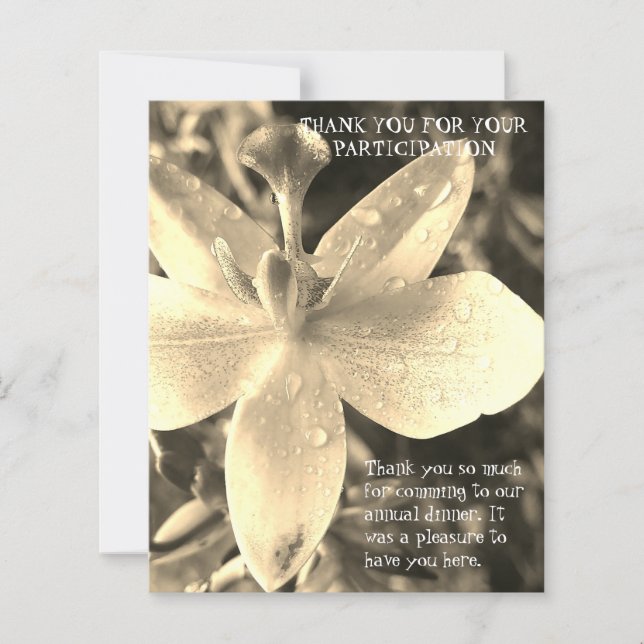 SMART SIMPLE DINNER THANK YOU CARD (Frente)