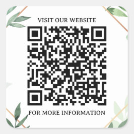 Smart Square: Autocolante de código QR comercial