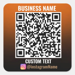 SmartLink: Autocolante de código QR comercial