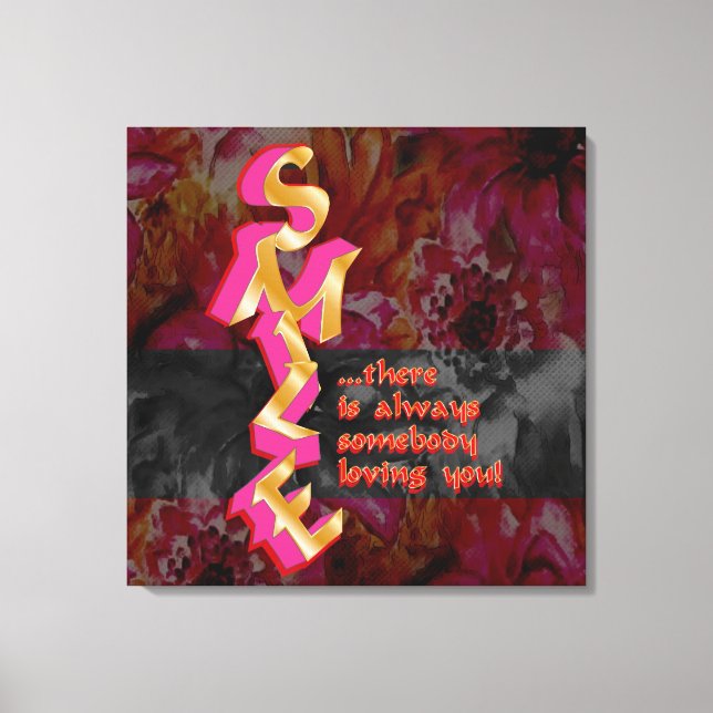 SMILE - Canvas impressa (Frente)