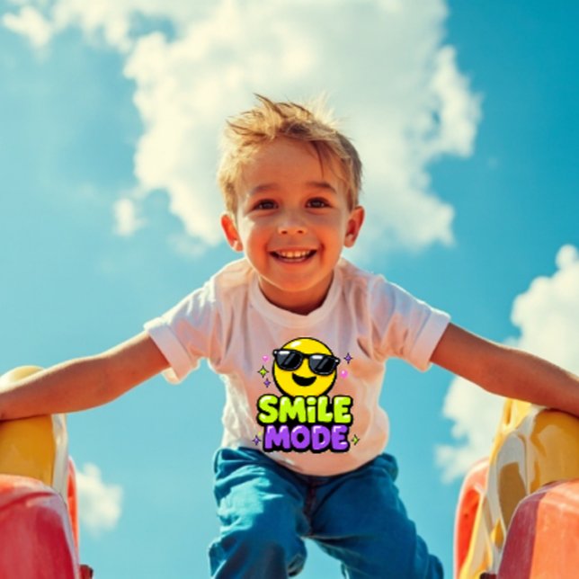 Smile Mode Y2K Toddler T-Shirt (Criador carregado)