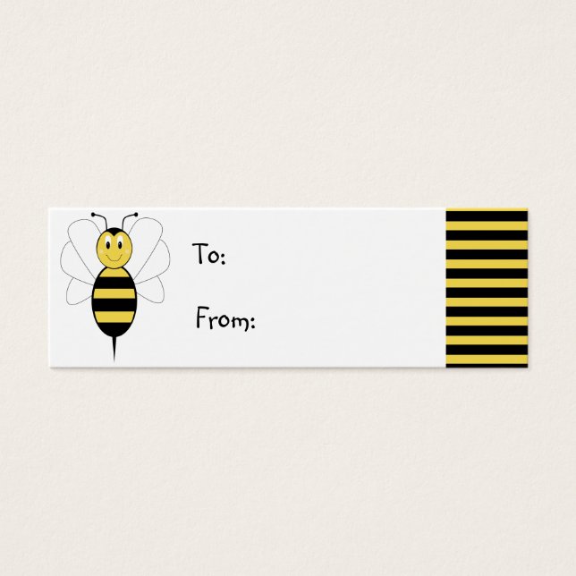 Smille Bumble Bee Gift Tag (Frente)