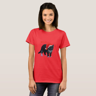Smoking do gato do gatinho dos t-shirt do Natal