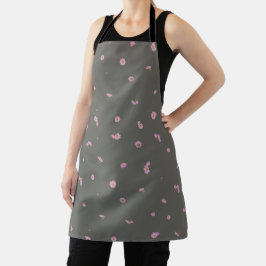 Smoky Olive Light Pink Cosmos Floral Pattern
