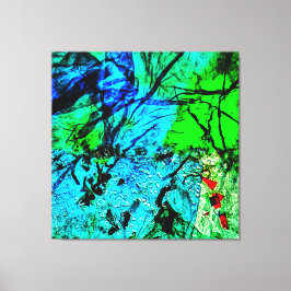 Smooth blue abstract Stretched Canvas Print,Calm