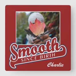 SMOOTH com o relógio de parede personalizado PHOTO