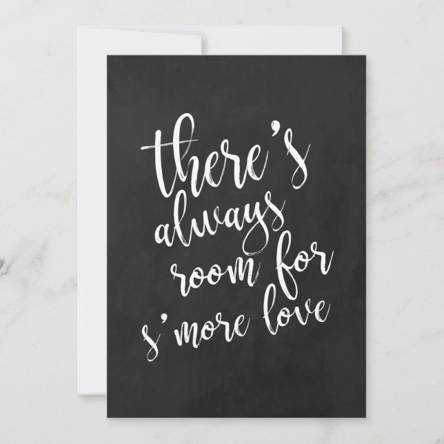 S'more amor sinal de casamento quadro-negro acessí (Frente)