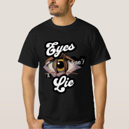 SMS engraçados camiseta design de olhos não mentem