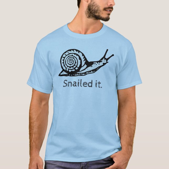 Snailed ele camisa engraçada do caracol (Frente)