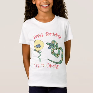Snake@Mouse Camiseta impressão para crianças Feliz