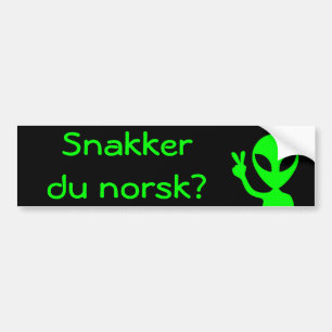 Snakker du norsk? Adesivo de Para-choque