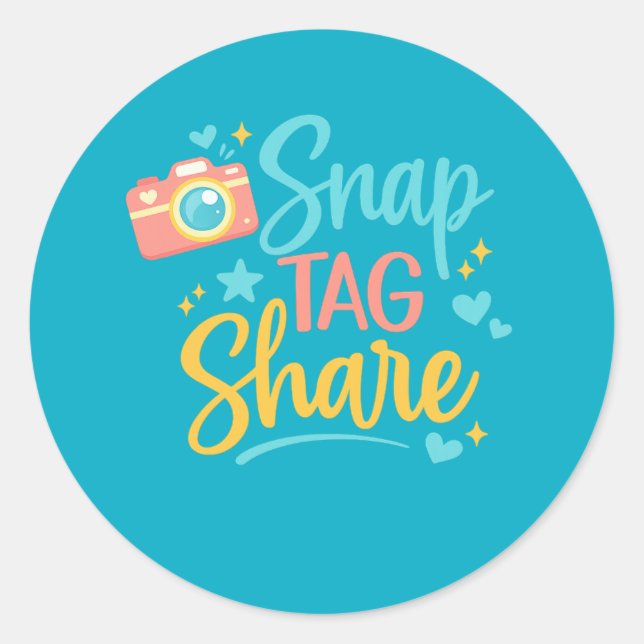 Snap Tag Share Adesivo  (Frente)