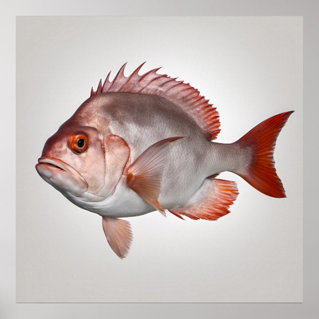 Snapper - Impressão de Peixe (Frente)