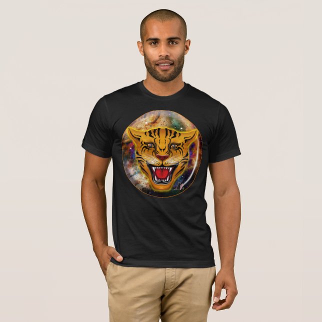 Snarling Tiger Nebula T-Shirt (Frente Completa)