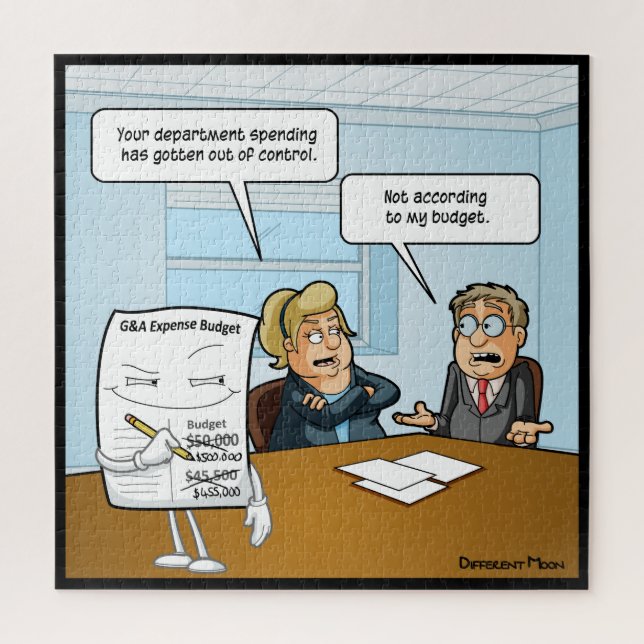 Sneaky Budget Engraçado Quebra-cabeça Jigsee (Vertical)