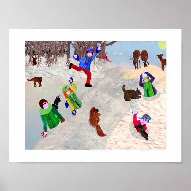 Snow Ball luta com o criativo Design Poster de Lee (Frente)