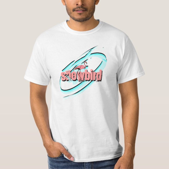 Snowbird retro da galáxia das camisas do pássaro (Frente)