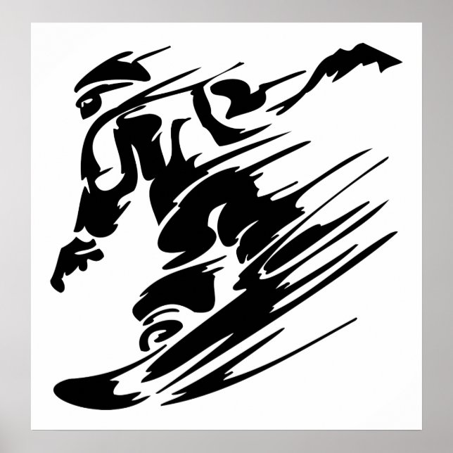 Snowboard Extreme Sport Poster (Frente)