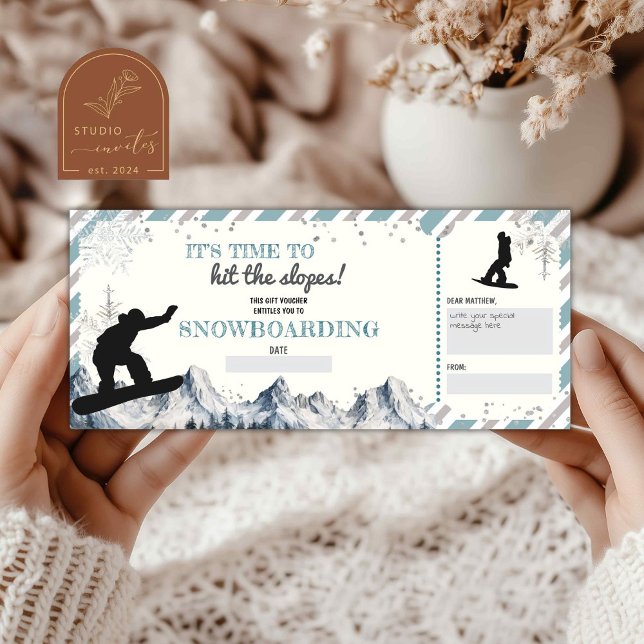 Snowboard Natal Gift Voucher (Criador carregado)