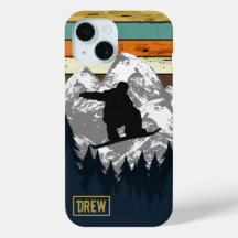 Snowboard Skiing Mountain Ski Slopes Nome Retroati