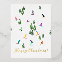 Snowboarder - Ilustração do Natal