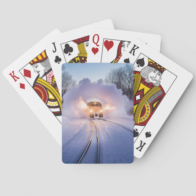 Snowburst Express: Cartas de Baralho do Trem de In (Verso)